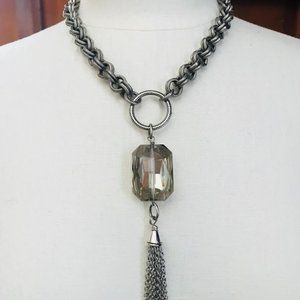 Tassel Crystal Chain Necklace
